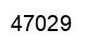 Number 47029 black image