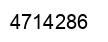 Number 4714286 black image
