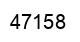 Number 47158 black image