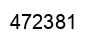 Number 472381 black image