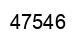 Number 47546 black image