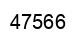 Number 47566 black image