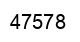 Number 47578 black image
