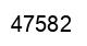 Number 47582 black image