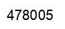 Number 478005 black image