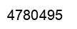 Number 4780495 black image