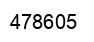 Number 478605 black image