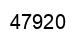 Number 47920 black image