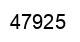 Number 47925 black image