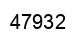 Number 47932 black image