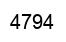 Number 4794 black image