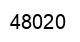 Number 48020 black image