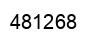 Number 481268 black image