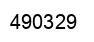 Number 490329 black image