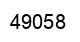 Number 49058 black image