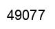 Number 49077 black image
