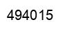 Number 494015 black image