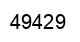 Number 49429 black image
