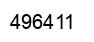 Number 496411 black image