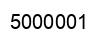 Number 5000001 black image