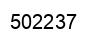Number 502237 black image
