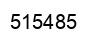 Number 515485 black image