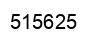 Number 515625 black image
