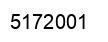 Number 5172001 black image