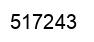 Number 517243 black image