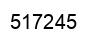 Number 517245 black image