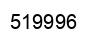 Number 519996 black image