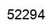 Number 52294 black image