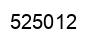 Number 525012 black image
