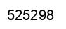 Number 525298 black image