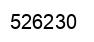 Number 526230 black image