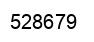 Number 528679 black image