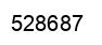 Number 528687 black image