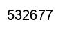 Number 532677 black image