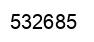 Number 532685 black image