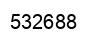 Number 532688 black image
