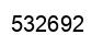Number 532692 black image