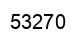 Number 53270 black image