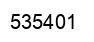Number 535401 black image