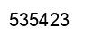 Number 535423 black image
