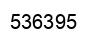 Number 536395 black image