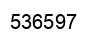 Number 536597 black image