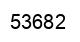 Number 53682 black image