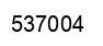 Number 537004 black image