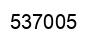 Number 537005 black image