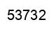 Number 53732 black image